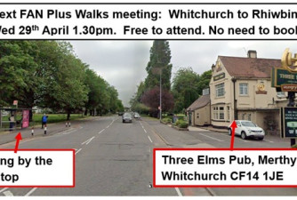 Whitchurch to Rhiwbina meeting point